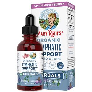 Lymphatic Drainage Drops by MaryRuth's, Immune Support, Organic Herbal Blend with Red Root Bark, Echinacea & Elderberry, 1 Fl Oz by MaryRuth Organics
