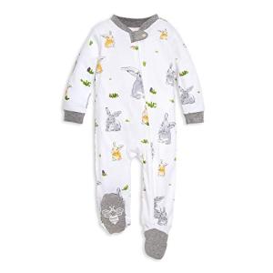 Burt's Bees Baby baby girls & Play, Organic One-piece Romper-jumpsuit Pj, Zip Front Footed Pajama and Toddler Sleepers, Bunny Trail, 0-3 Months US from Burt's Bees Baby