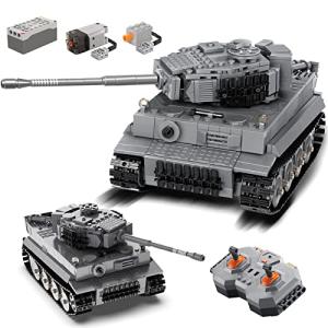 RC Tank Set, WW2 German Tiger Army Tank, Compatible with Major Brand, Remote Control Military Vehicles Building Blocks Kids Toys for Boys (925pcs) from iixeal