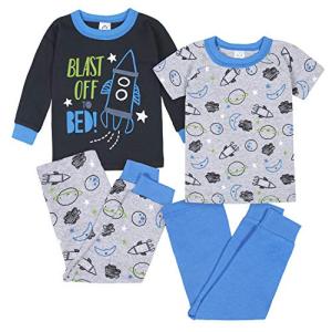 Gerber Baby Boys' 4-Piece Pajama Set, Space Blue, 24 Months by Gerber