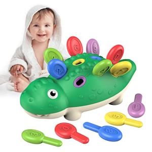 Montessori Toys for 1 Year Old Boys Girls Toddlers Learning Activities Dinosaur Games Baby Sensory Fine Motor Skills Developmental Toys Gifts for 18 Months Age 1 2 3 4 One Two Year Old Boys Girls from XingTaiHuanShuoDianZiShangWuYouXianGongSi