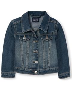 The Children's Place Baby Toddler Girls Basic Denim Jacket, China Blue, 5T from The Children's Place Children's Apparel