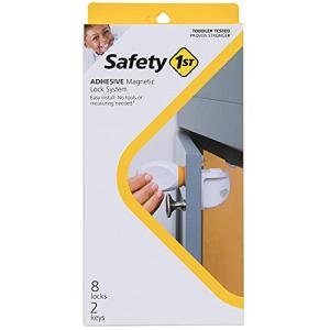 Safety 1Ë¢áµ Adhesive Magnetic Lock System, 8 Locks And 2 Keys by Dorel Juvenile Group-CA