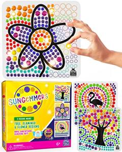 SunGemmers Window Suncatcher Diamond Art Kits for Kids Age 6-8 & 8-10 + - Gem Art Painting Crafts for Girls Ages 8-12 - Easter Gift Idea & Birthday Gifts for Girl 7 9 11 Year Old - Arts and Craft Kit from PURPLE LADYBUG