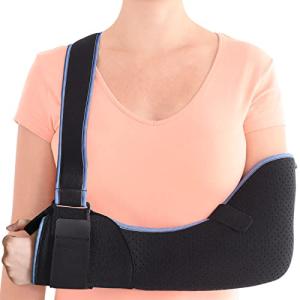 VELPEAU Arm Sling Shoulder Immobilizer - Rotator Cuff Support Brace - Comfortable Medical Sling for Shoulder Injury, Left and Right Arm, Men and Women, for Broken, Dislocated, Fracture, Strain (Large) from 