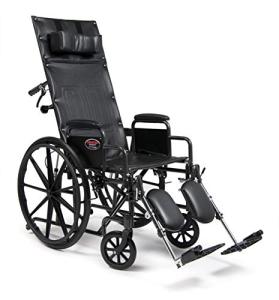 Everest & Jennings Advantage Reclining Wheelchair, High Back & Removable Headrest, 16" Seat by GF Health Products, Inc.