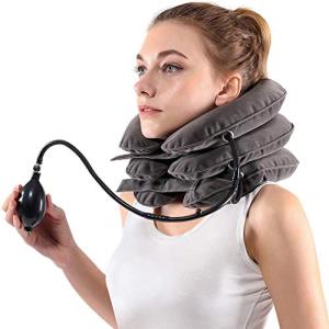 Cervical Neck Traction Device for Instant Neck Pain Relief - Inflatable & Adjustable Neck Stretcher Neck Support Brace, Best Neck Traction Pillow for Home Use Neck Decompression from S