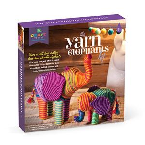 Craft-tastic â Yarn Elephants Kit â Craft Kit Makes 2 Yarn-Wrapped Elephants by Ann Williams Group, LLC