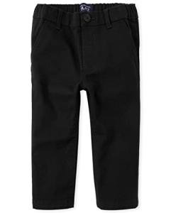 The Children's Place baby boys and Toddler Stretch Skinny Chino Pants Jeans, Black Single, 12-18 Months US from The Children's Place