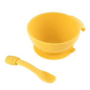 Bumkins Disney Winnie The Pooh Suction Silicone Baby Feeding Set, Bowl and Spoon, BPA-Free, First Feeding, Baby Led Weaning by Bumkins