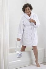 Medline Bathtub Safety Grab Bar, Handle Clamps on to Side of Bathtub Shower, Medical Tub Rail for Bathrooms is Great Elderly or After Surgery from Medline