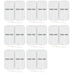 TENS 7000 Official TENS Unit Pads - Premium Quality OTC TENS Pads, 2" X 4" - Compatible with Most TENS Machines, Replacement Electrodes Value Pack, 16 Count by Compass Health Brands