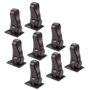 Child Proof Door Lever Locks, 8-Pack Door Handle Locks for Baby Safety and Deter Pet Opening The Door, 3 Colors No Drilling Baby Proofing Door Locks (Brown) by Hoconnie