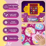 Dance Mat Toys for 3-12 Year Old Kids, Electronic Dance Pad with 3 Challenge Levels, Built-in Music, Touch Sensitive Light Up LED Kids Musical Mat, Dance Game Toy Gift for 3 4 5 6 7 8 Year Old Girls by TWFRIC