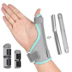 Simnoble Thumb Splint Brace + 2 Trigger Finger Splint, Reversible Thumb & Wrist Stabilizer and Finger Brace for Straightening, Pain Relief, Arthritis, Tendonitis, Sprained and Carpal Tunnel Supporting from Simnoble