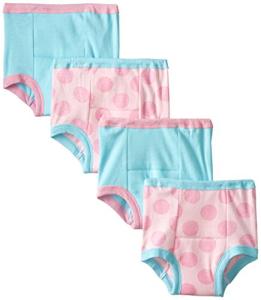 Gerber Baby Girls' 4-Pack Training Pant, Big Dots, 2T from Gerber Girls 2-6x