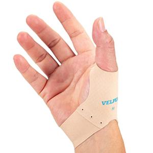 VELPEAU Elastic Thumb Support Brace Layer (Pair) - Soft Thumb Compression Sleeve Protector for Relieving Pain, Arthritis, Joint Pain, Tendonitis, Sprains, Sports(Large) from Shenzhen Weprotex Technology Product Co.,Ltd