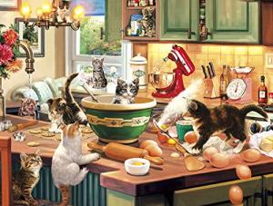 Buffalo Games - Kitten Kitchen Capers - 750 Piece Jigsaw Puzzle by Buffalo Games, LLC