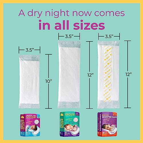 Sposie, Stops Nighttime Diaper leaks, Extra Overnight Protection for Heavy Wetters and Potty Training, Fits Diaper Sizes 4-6 and Pull-ons 2T-5T, 84 ct with Adhesiveâ¦ from Sposie
