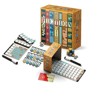 Fiction Board Game - A Wordle Inspired Game of Deception - 2 to 8 Players - 20 Minutes Play Time by BOARD GAME TABLES.COM