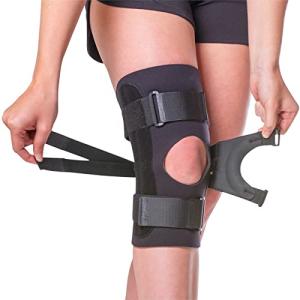 BraceAbility J Patella Knee Brace - Lateral Patellar Stabilizer with Medial and J-Lat Support Straps for Dislocation, Subluxation, Patellofemoral Pain, Left or Right Kneecap Tracking (XL) by BraceAbility