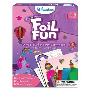 Skillmatics Art & Craft Activity - Foil Fun, No Mess Art, 10 Unique & Sparkly Unicorn & Princess Themed Pictures, Gifts for Ages 4 to 9 by Grasper Global Inc.
