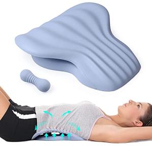 Back Stretcher for Back Pain Relief, Spine Stretcher Back Massager Equipment Lower Back Stretching Cushion, Chronic Lumbar Support Pillow Lumbar Stretcher Helps with Spinal Stenosis Herniated Disc Sciatica Nerve from Restcloud