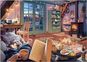 Ravensburger Cozy Retreat 500 Piece Large Format Jigsaw Puzzle for Adults - Every Piece is Unique, Softclick Technology Means Pieces Fit Together Perfectly, Multi, 27"" x 20""" from Ravensburger