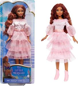 Mattel Disney The Little Mermaid, Celebration Ariel Doll with Red Hair and Pink Dress, Toys Inspired by The Movie by Mattel