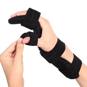 Scurnhau Stroke Resting Hand Splint, Functional Hand Brace Finger Separation Night Carpal Tunnel Support, Hand Stabilizer for Metacarpal Breaks, Tendinitis, Sprain, Arthritis, Fits Left or Right Hand from Scurnhau