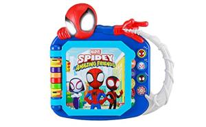 eKids Spidey and His Amazing Friends Book, Toddler Toys with Built-in Preschool Learning Games, Educational Toys for Fans of Spiderman Toys and Gifts by Kid Designs