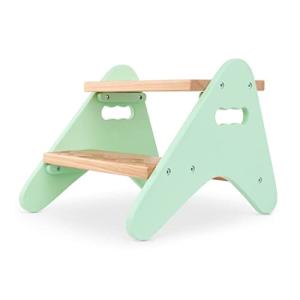 B. spaces by Battat â Kids Wooden Two Step Stool â Peek-A-Boost â Mint & Wood from Branford LTD