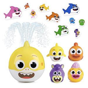 Baby Shark's Big Show! Bath Toy Bundle - 15 Pieces - Kids Bath Toys by WowWee