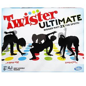 Twister Ultimate: Bigger Mat, More Colored Spots, Family, Kids Party Game Age 6+; Compatible with Alexa (Amazon Exclusive) from Hasbro