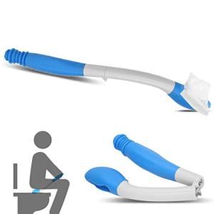 Toilet Aids Tools, Foldable Long Reach Comfort Wiper for Toilet Paper Tissue Grip Self Wipe Assist Holder, Ideal Daily Living Bathroom Aid for Limited Mobility from Dioche