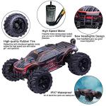1:10 Scale Remote Control Car Truck, 80+ KM/H High Speed RTR RC Truck, 2.4GHZ Radio Controlled Electric RC Car, 4WD 4x4 Off Road Monster Truck for Adults, IPX7 Waterproof Racing Vehicle Truck by JLBRACINGRC