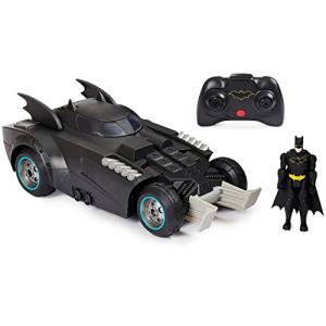 DC Comics Batman Launch and Defend Batmobile Remote Control Vehicle with Exclusive 4-inch Batman Figure, Kids Toys for Boys from Spin Master