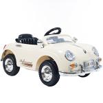 Kids Ride On Car with Remote Control â Classic Sports Car for Kids 6V Battery Powered Ride On Toys with Sound for Ages 3 â 6 by Lilâ Rider (Cream) from Trademark Global - Toys