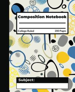 Composition Notebook College Ruled: Aesthetic Abstract Pattern Primary Notebook for Students Back to School Supplies and Home School. by Independently published