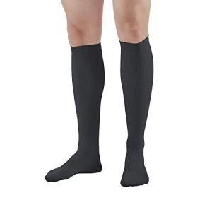 Ames Walker AW Style 100 Men's Dress 20 30mmHg Firm Knee High Socks Black Medium by Ames Walker