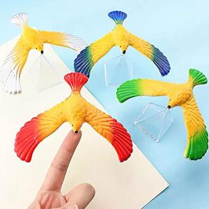 AIDVPOD Balancing Eagle Bird 4pcs Gravity Bird with Pyramid Combination Set Physical Science Adults Office Novelty Toy for Children Decompression Gift Kids Party Decoration Supplies from AIDVPOD