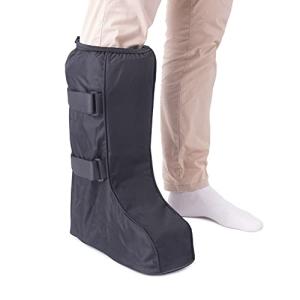 Life-C Walking Boot Cover Medical Cast Fracture Orthopedic Brace Leg Foot Support with Sole High Tall Black XL from Life-C