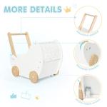 Crown Children 2-in-1 Baby Learning Walker Wooden Strollers with Blocks - Toddler Baby Push Walker Toys with Wheels for Girls Boys 1-3 Years Old, Wagon Toy Walkers Sturdy Construction (Boat) from Hangzhou Huanyu Toys Co.,Ltd