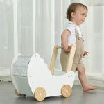 Crown Children 2-in-1 Baby Learning Walker Wooden Strollers with Blocks - Toddler Baby Push Walker Toys with Wheels for Girls Boys 1-3 Years Old, Wagon Toy Walkers Sturdy Construction (Boat) from Hangzhou Huanyu Toys Co.,Ltd