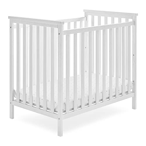 Delta Children Middleton Mini Crib with 2.75-Inch Mattress - Greenguard Gold Certified, Textured White from Delta Children