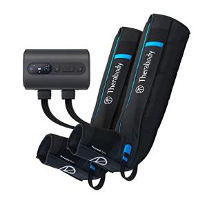 Therabody RecoveryAir Prime - Compression Massage Boots - Adjustable Range Air Pressure Muscle Recovery for Athletes - Deep Tissue Leg Muscles Massage with TruGrade & FastFlush Technology - Large by TheraGun