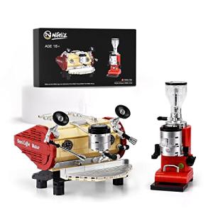 Nifeliz Coffee Machine Set, Bean Grinder Building Block Kit, Decorative Display Piece and Collectible Model Toy for Adult Gift Giving (691 Pieces) by Nifeliz