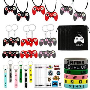48 Pack Video Game Birthday Party favors set Classroom Rewards Carnival Christmas Prizes Gifts for kids boys girls- Serve 6 Guests Kids Birthday Party Supplies Video Game by keshou