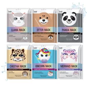 Epielle Character Sheet Masks | Animal Spa Mask | -For All Skin Types | Spa gifts for women, Spa Gift, Birthday Party Gift for her kids, Spa Day Party, Girls Night, | Skincare Party Favors (Assorted Character Mask-12pk) by Kareway