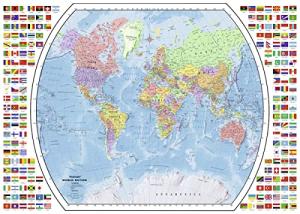 Ravensburger Political World Map 1000 Piece Jigsaw Puzzle for Adults â Every Piece is Unique, Softclick Technology Means Pieces Fit Together Perfectly, White from Ravensburger